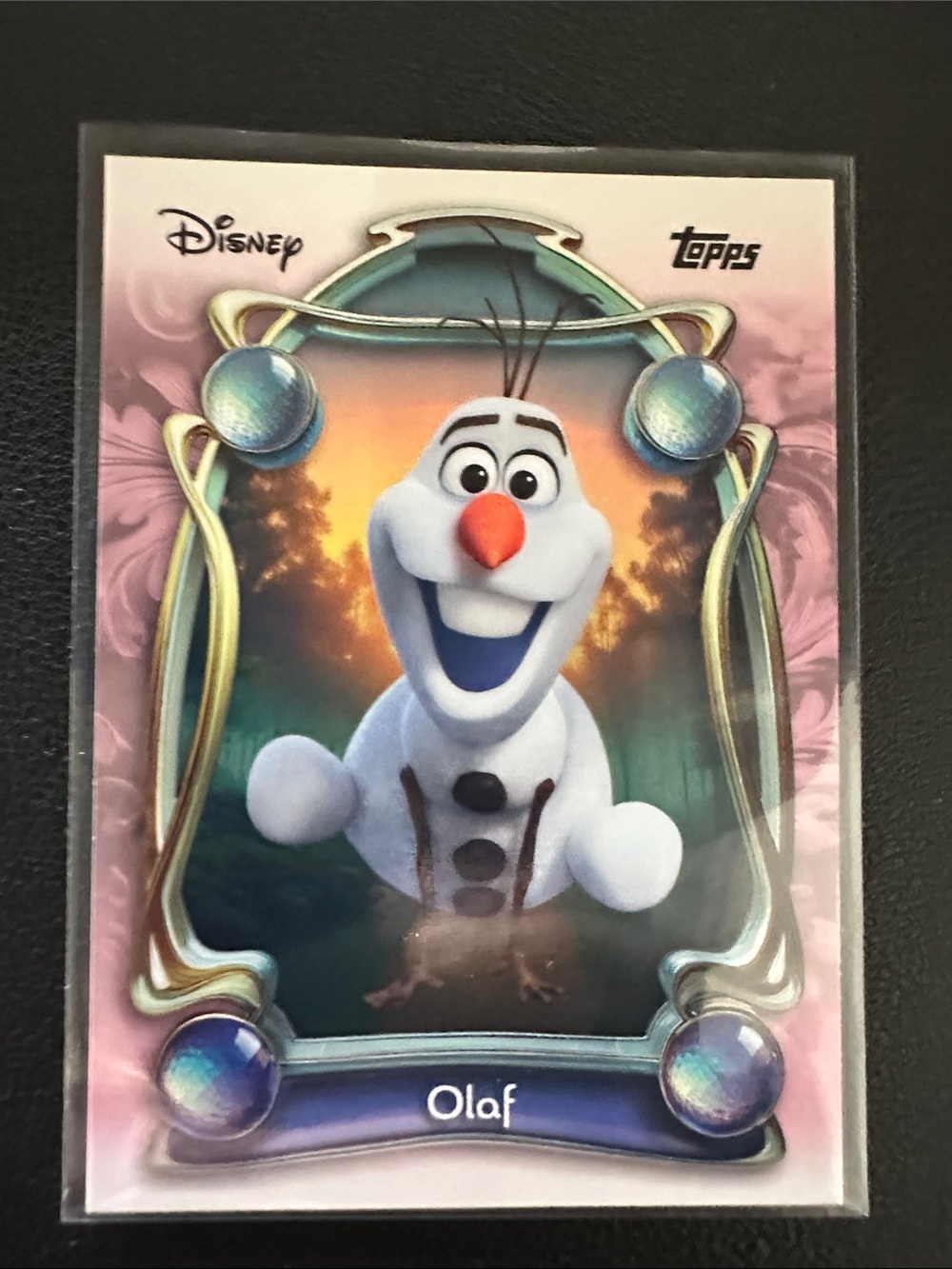 Disney Topps Olaf Character Trading Card - Pink